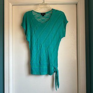 Ambiance Turquoise short sleeve top - Medium
